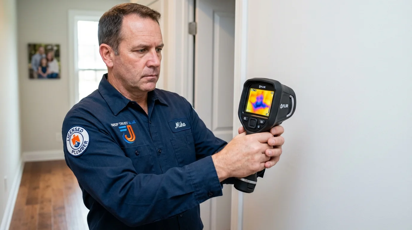 Thermal imaging leak detection by Johns Plumbing LLC in Holly Springs